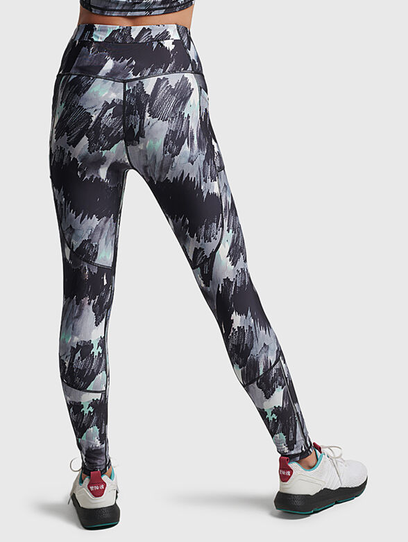 RUN sports leggings with multicolour print - 2