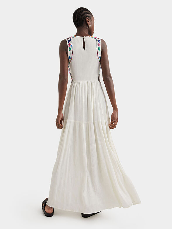 White dress with ethno motifs - 2