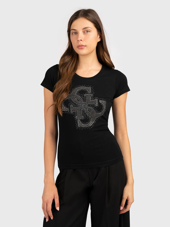 T-shirt with 4G logo with rhinestones - 1