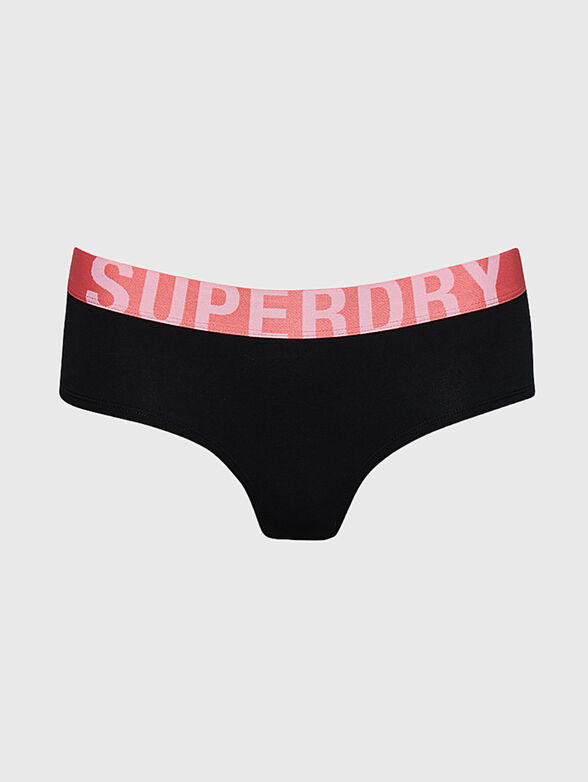 Black briefs with contrasting logo - 4