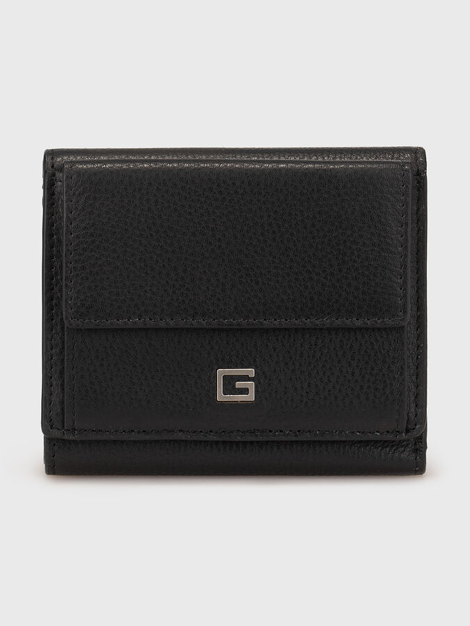 Black leather wallet brand GUESS — Globalbrandsstore.com/en 