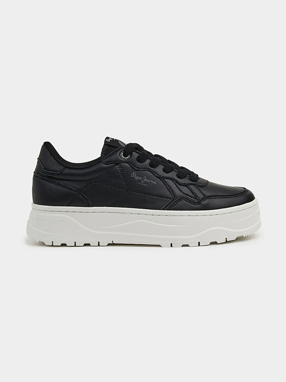 KORE BRITT black leather sports shoes - 1