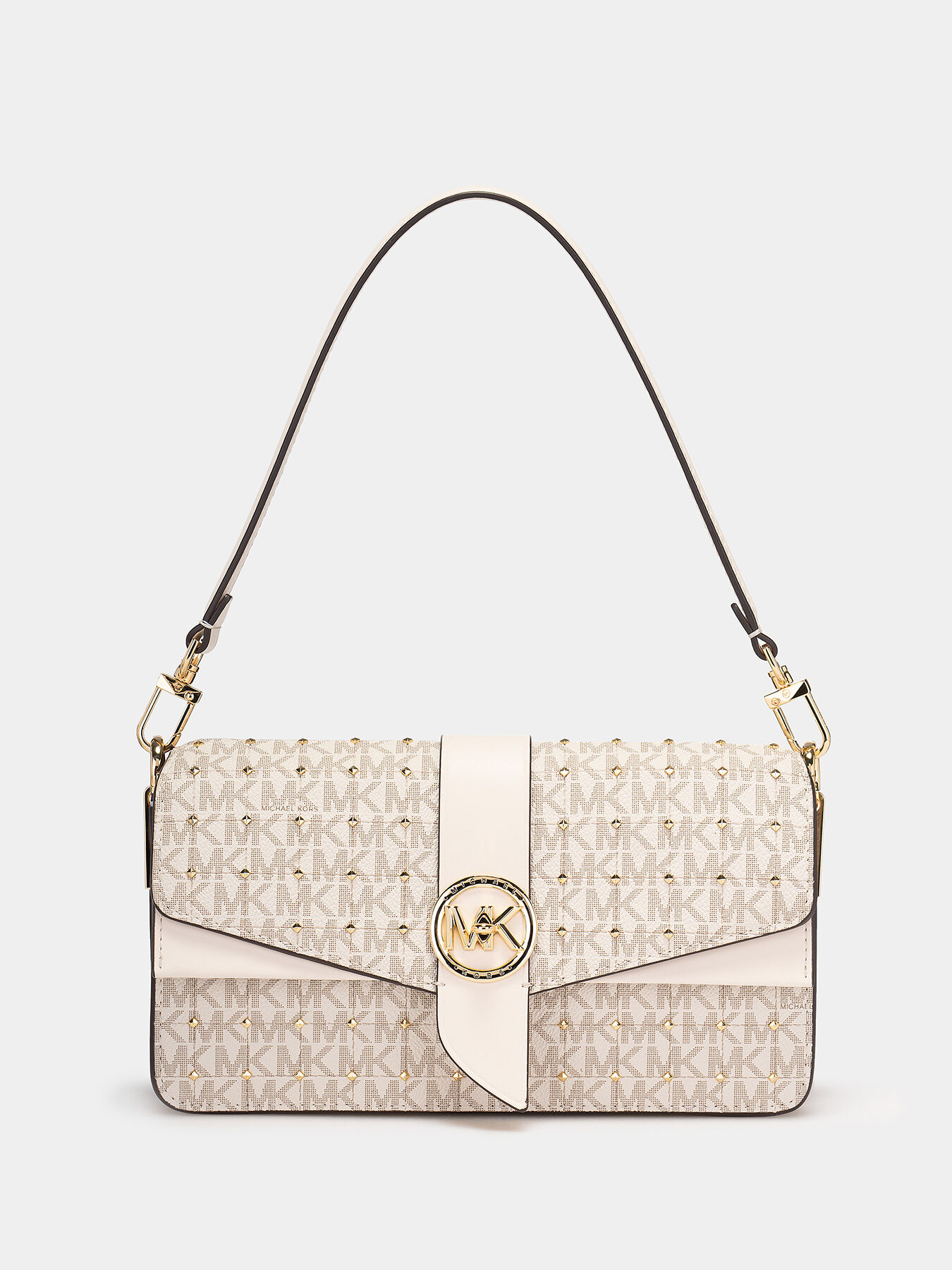 Shoulder bag with monogram logo print brand MICHAEL KORS