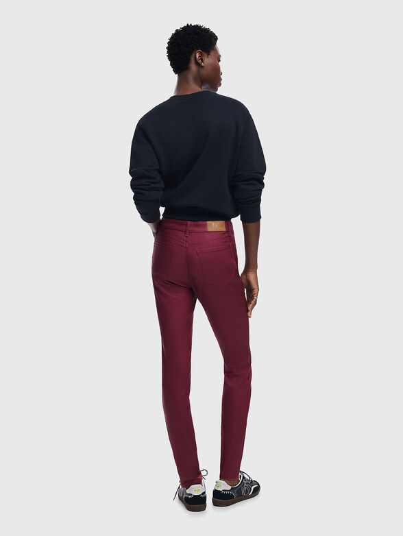 Jeans in burgundy colour - 2