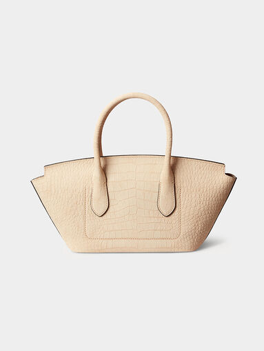 Leather bag with croco print - 3