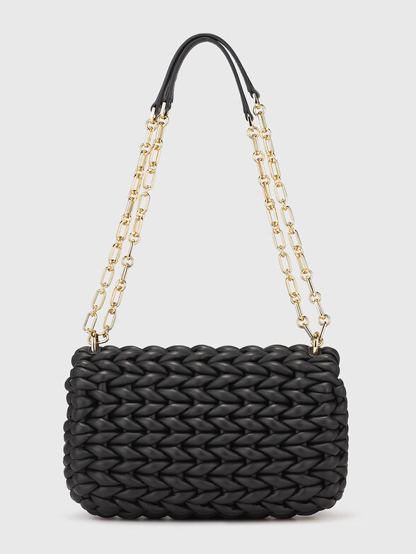 Leather bag with woven effect - 3