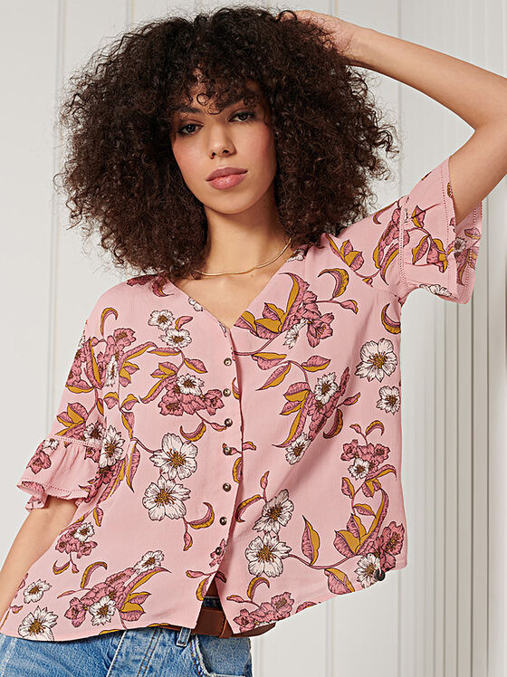 Блуза с къс ръкав - 1