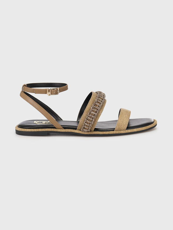 IRENE applied rhinestones sandals - 1