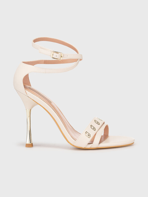 MIRIAM heel sandals with logo details - 1