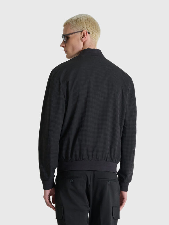 Checkered jacket with logo detail  - 2