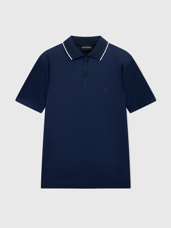 Dark blue polo shirt - 1