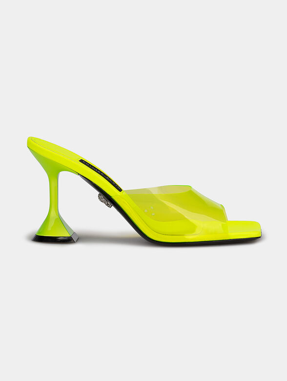 Leather sandals with transparent strap - 1