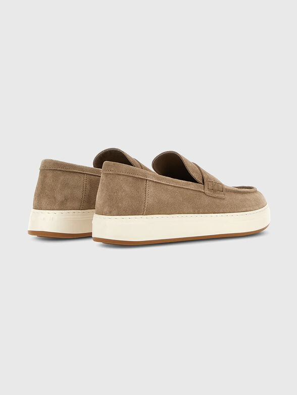 Beige suede loafers - 3