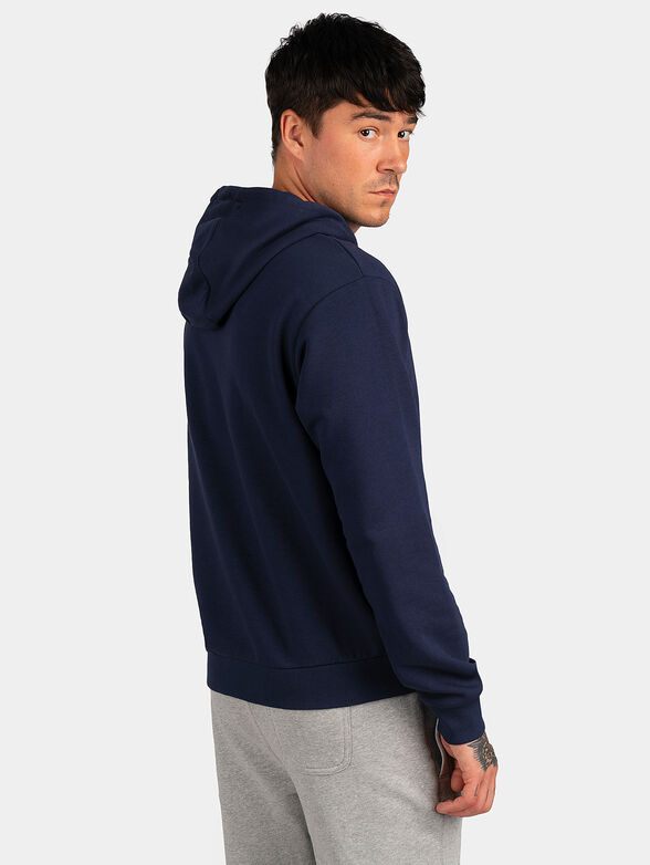 EDISON black hooded sweatshirt with logo detail - 3