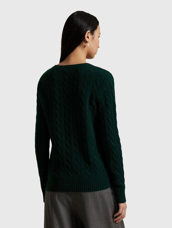 KIMBERLY wool sweater with V-neck - 3