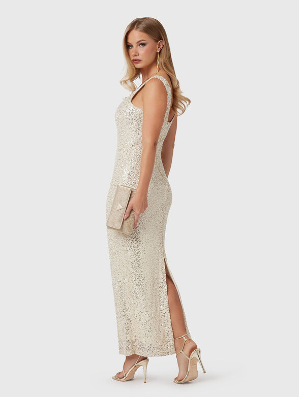 Maxi dress with sequins - 1