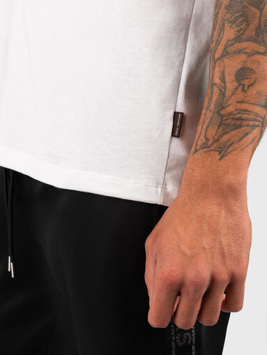 Black T-shirt with logo print - 4