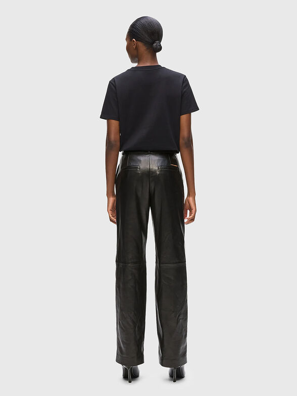 Straight leather trousers - 2