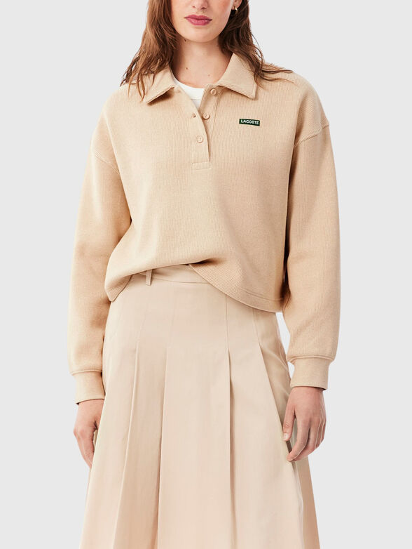 Beige sweatshirt - 1