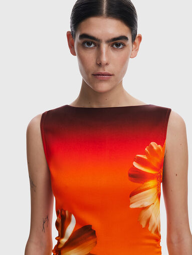 Floral print dress - 4