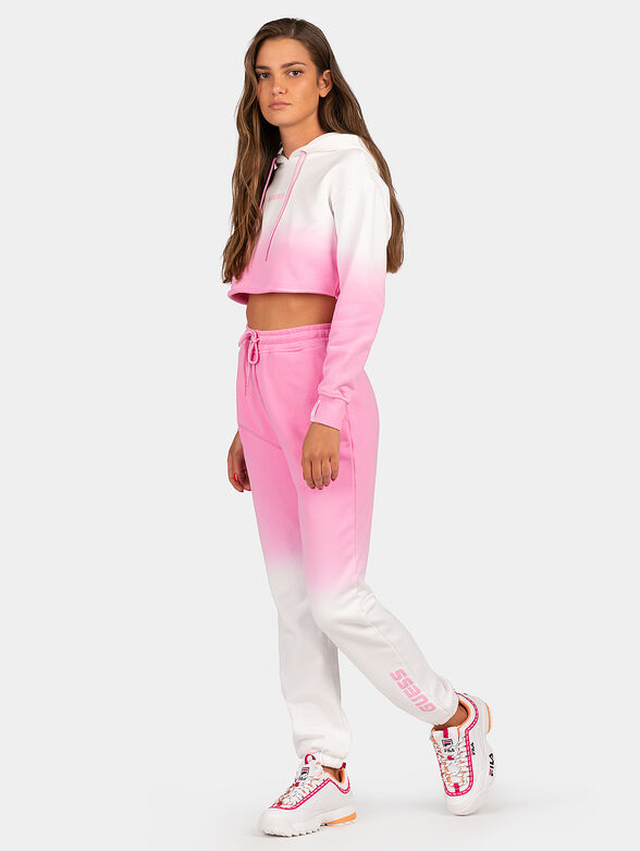 ANISE cropped sweatshirt with ombre effect - 2