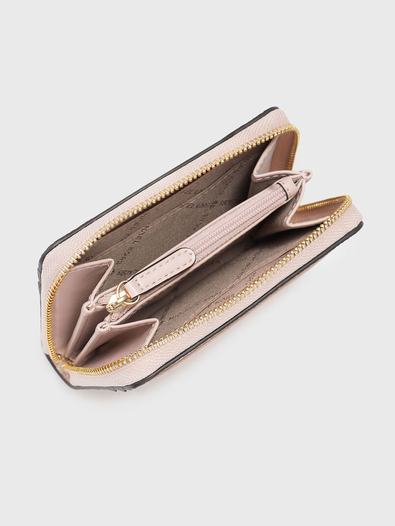 Leather wallet with logo - 3