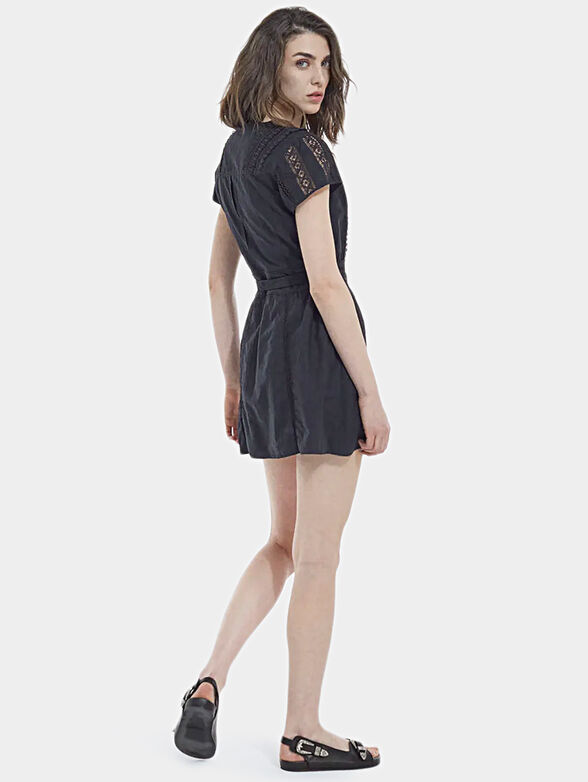 Short dress in black color - 3