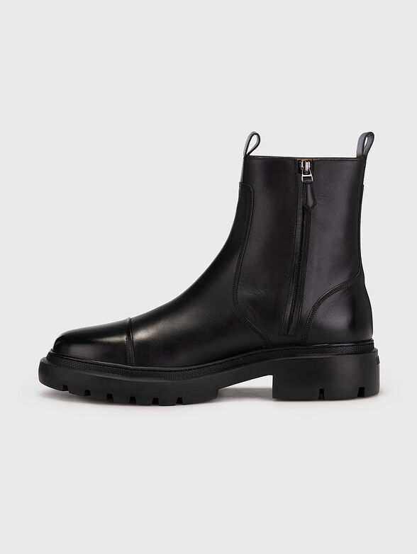 VAUGHEN black leather boots - 4