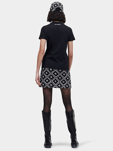T-shirt with a boucle logo - 3