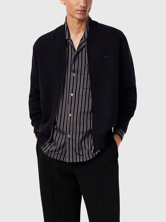 Плетена жилетка от памук и вълна - 1