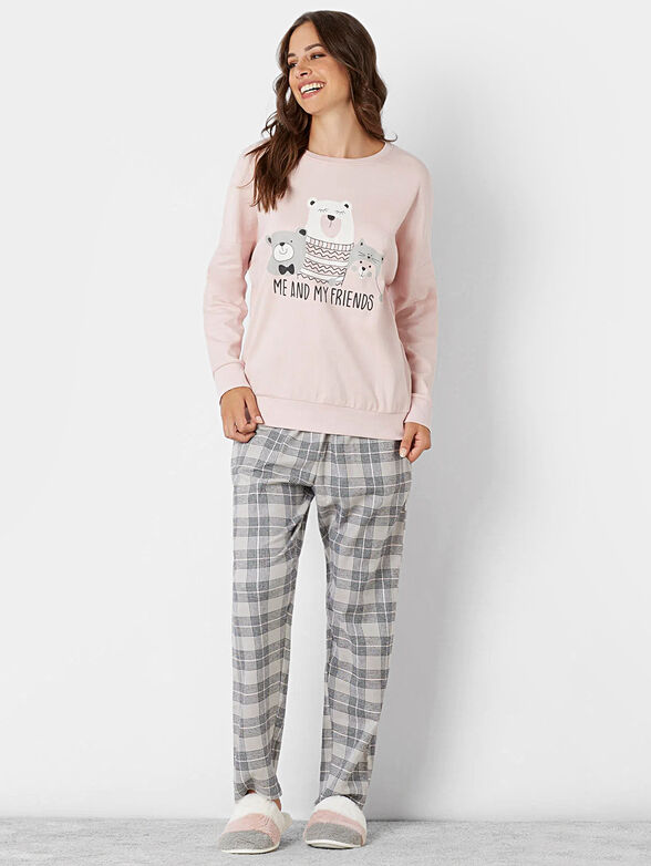 BEAR pyjamas with checkered pants - 1