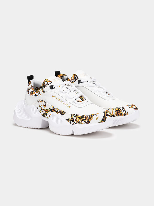 Senakers with baroque print and chunky sole - 2