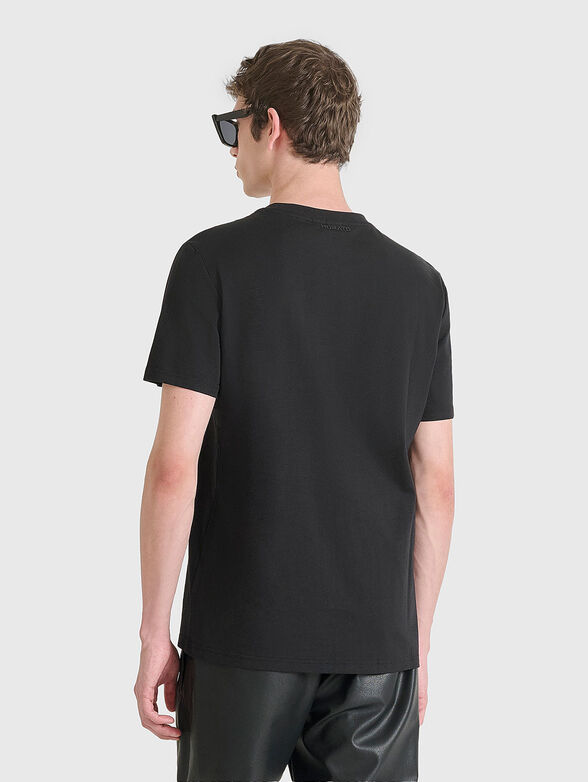 Black cotton T-shirt - 2