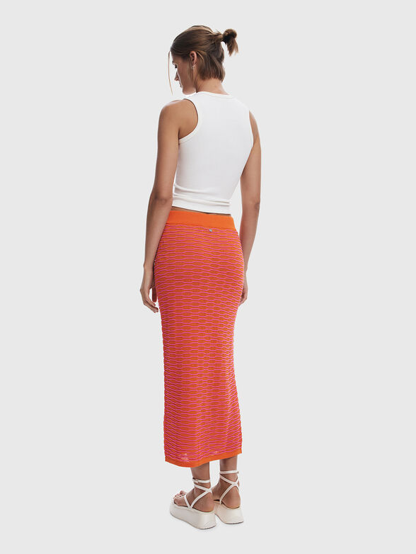 Midi skirt with high waist - 2