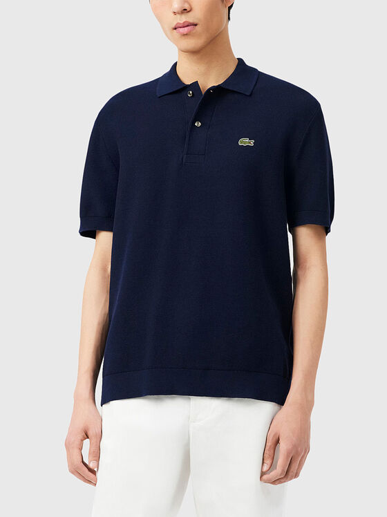 Памучен поло-шърт с копчета - 1