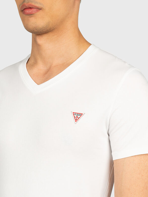 CORE black T-shirt with V-neck - 2