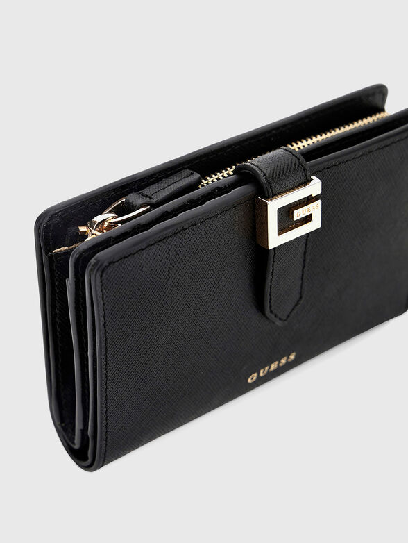 Black leather wallet - 3