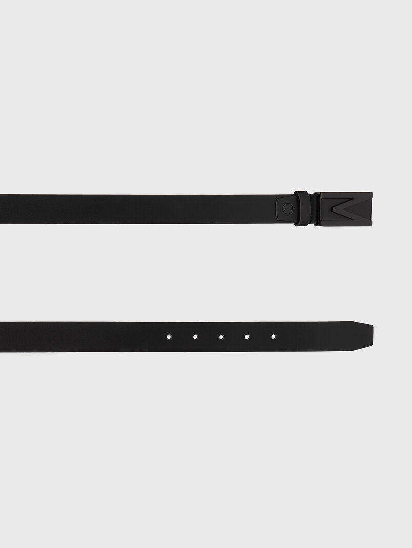 Black leather belt - 3