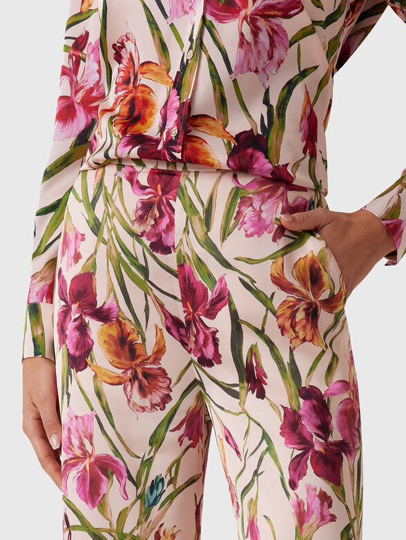 IRIS floral print trousers - 2