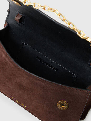 Small crossbody bag in brown colour - 5