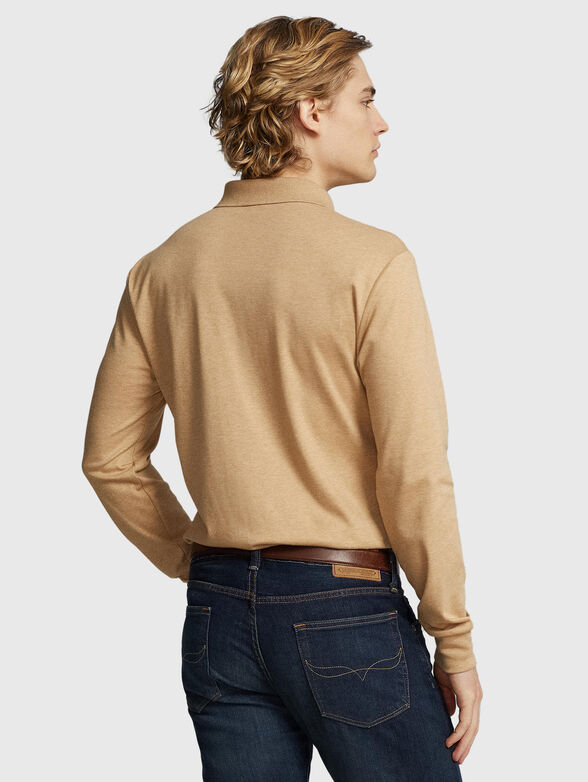 Beige cotton Polo Shirt  - 3