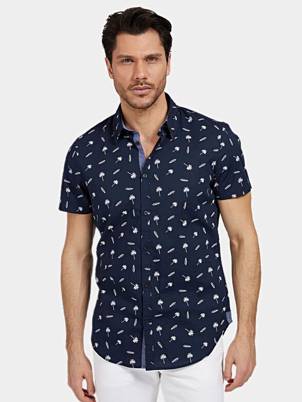 SUNSET Shirt with summer motifs - 1