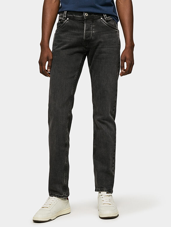 SPIKE dark grey jeans - 1