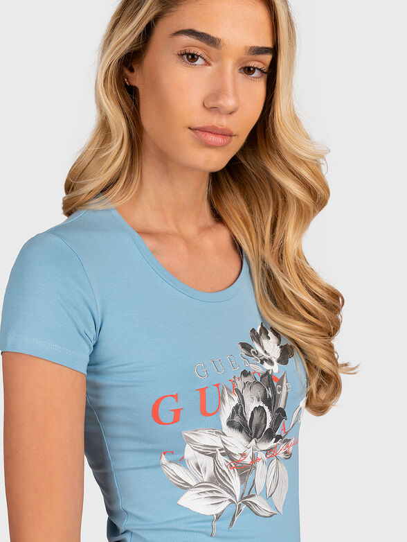 T-shirt in black color with logo print - 4