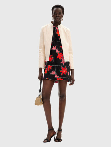 Mini dress with floral print - 5