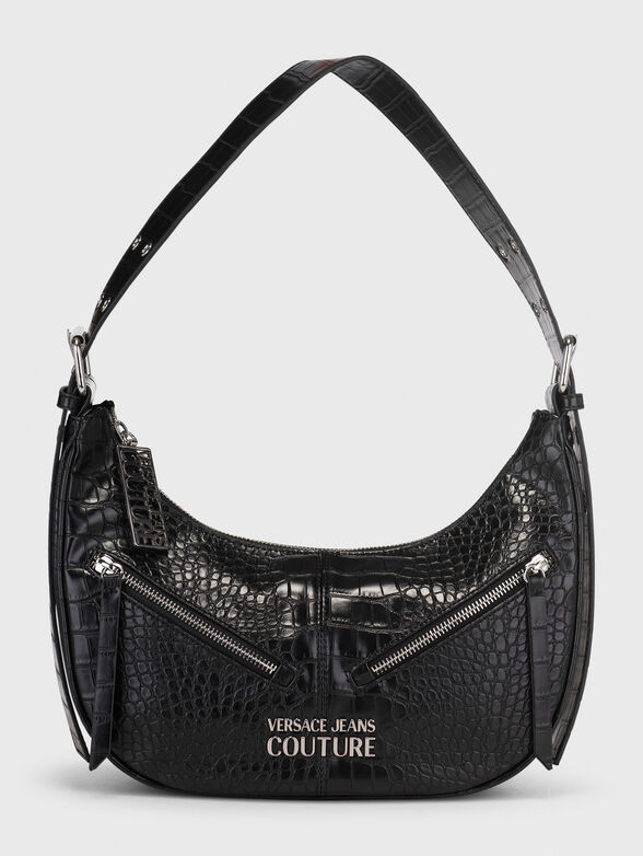 Croc-effect shoulder bag  - 1