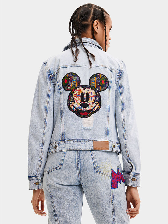 Denim jacket with Mickey Mouse art details - 2