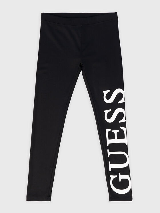 Black leggings with logo accent - 1