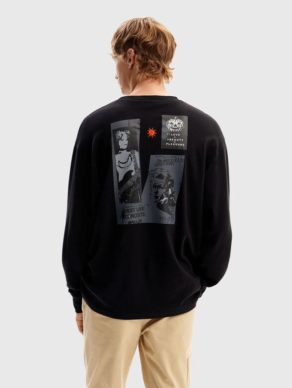 Blouse with print on the back - 1