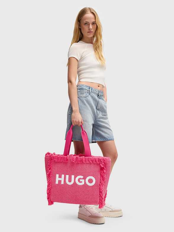 BECKY logo embroidery tote bag - 2